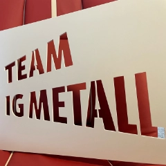 Team IG Metall Schablone 