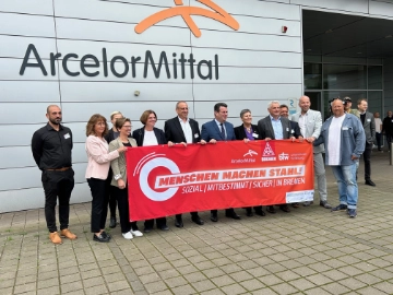 Soziale Transformation - Hubertus Heil und Bürgermeister Bovenschulte zu Gast auf der Hütte