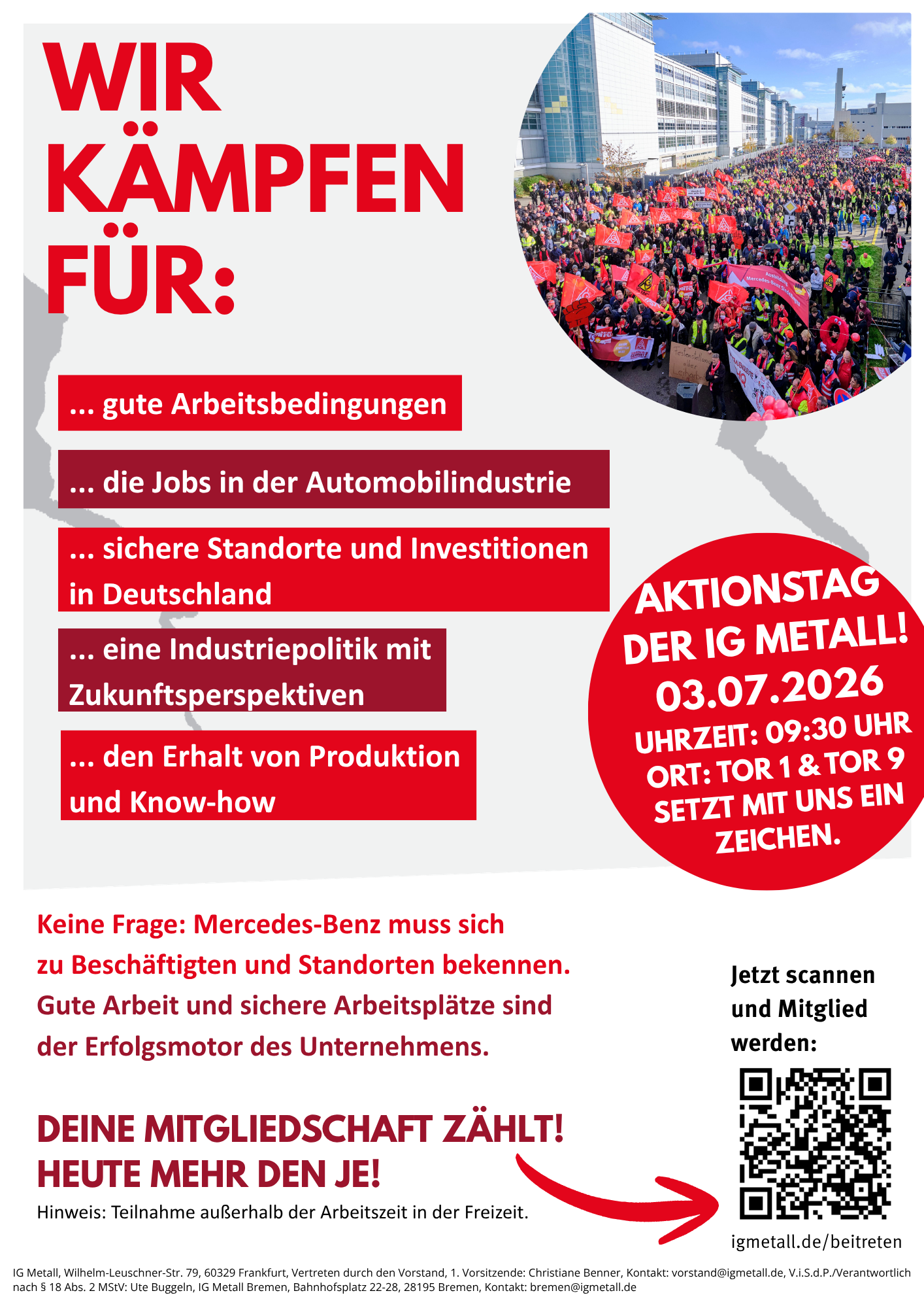 Aktionstag Mercedes Bremen 03.Juli 2026