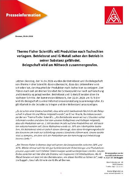 PM Thermo Fisher Bremen