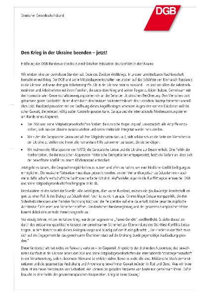 DGB-Resolution Ukraine